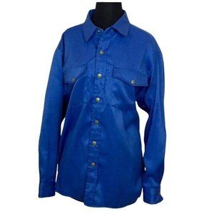 Vintage Haband’s Ice House Flannel Lined Snap Front Shirt Size Medium